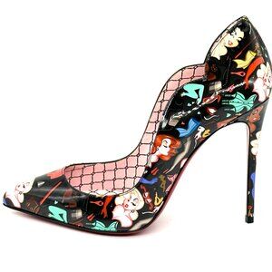 Christian Louboutin HOT CHICK 100 Scallop Heels Pumps Shoes Poupee Pin Up